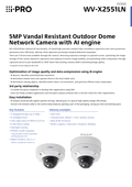 WV-X2551LN Spec Sheet (Global)