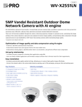 WV-X2551LN Spec Sheet (US)
