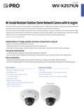 WV-X2571LN Spec Sheet (US)