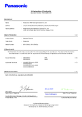 WV-U2542L CE Declaration of Conformity