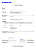 WV-U1132, U1130 CE Declaration of Conformity