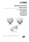 WV-X1551LN etc. Operating Instructions (English)