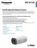 WV-U1130 Spec Sheet (US)