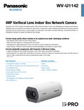WV-U1142 Spec Sheet (US)