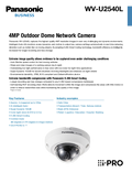 WV-U2540L Spec Sheet (US)