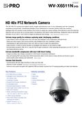 WV-X6511N Spec Sheet (Global)