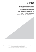 WV-SAE200 [Type7] Operating Instructions (Italian)