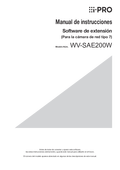 WV-SAE200 [Type7] Operating Instructions (Spanish)
