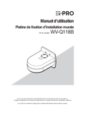 WV-Q118B Operating Instructions (French)