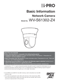 WV-S61302-Z4 Basic Information (English)