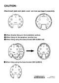 WV-U65302-Z2 etc. Additional Information for Installation (English)