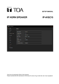TA-SP-A1SC15-VI Operating Instruction