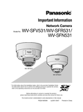 WV-SFV531,SFR531,SFN531 Important Information (English)