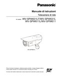 WV-SPW631LT, etc. Operating Instructions (Italian)