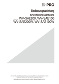 WV-SAE100, SAE200 Operating Instructions (German)