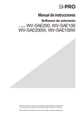 WV-SAE100, SAE200 Operating Instructions (Spanish)
