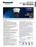 WV-SC387A Spec Sheet (US)