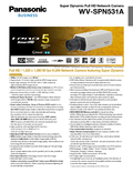 WV-SPN531A Spec Sheet (US)