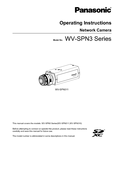 WV-SPN311, SPN310 Operating Instructions (English)