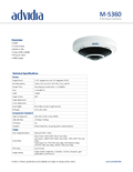 Advidia M-5360 Spec Sheet