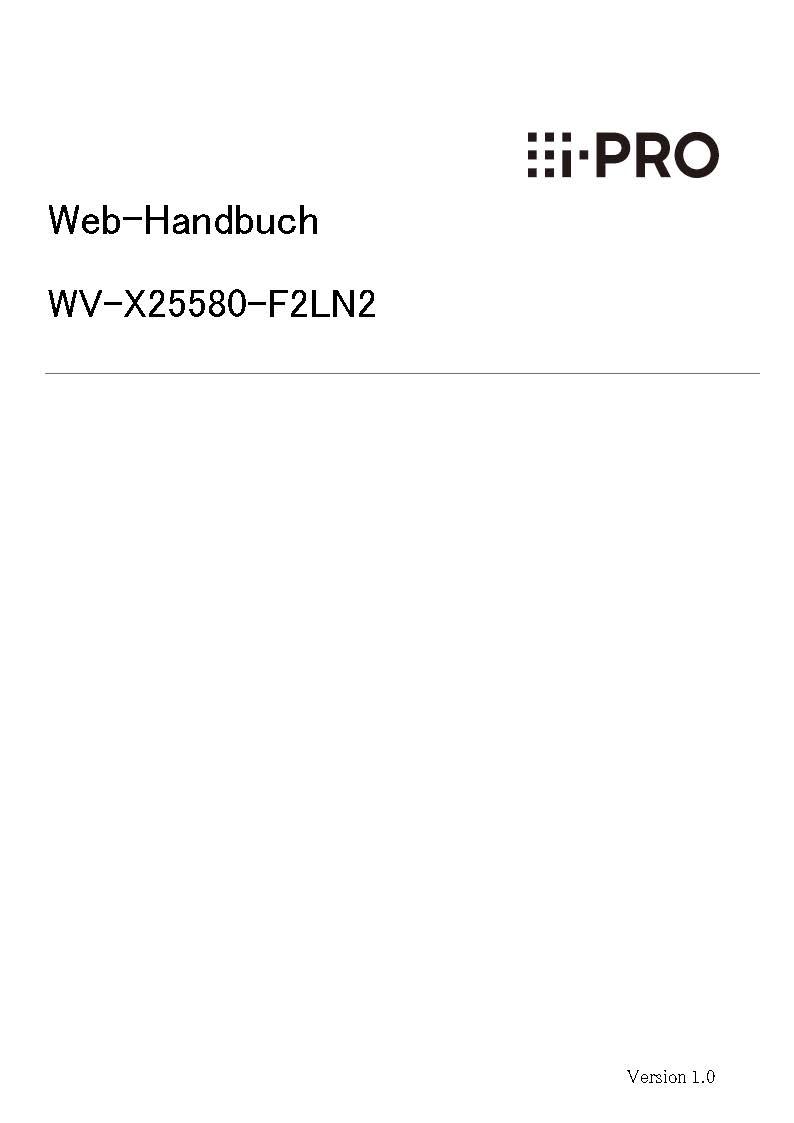 WV-X25580-F2LN2 Web Guide PDF (German)